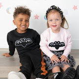 Bat Patch Halloween Sweatshirt