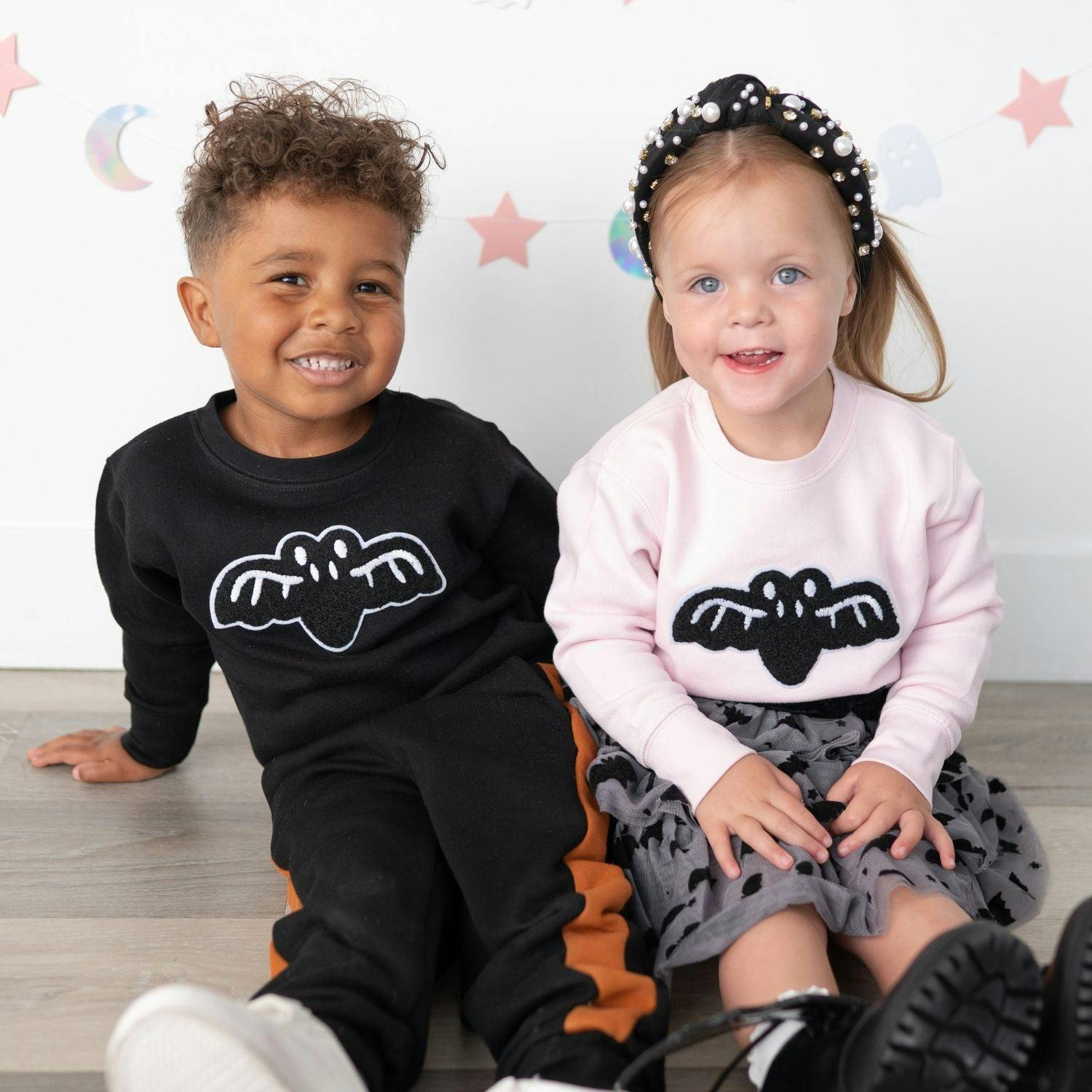 Bat Patch Halloween Sweatshirt