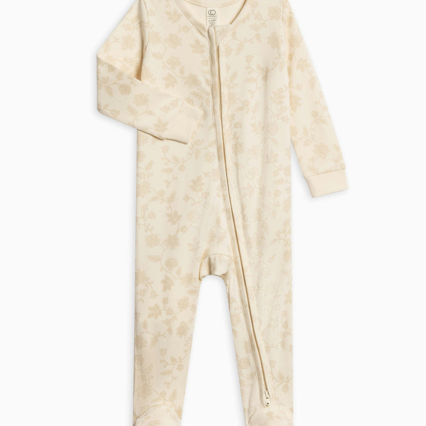 Peyton Zipper Sleeper Wave Stripe / Rain