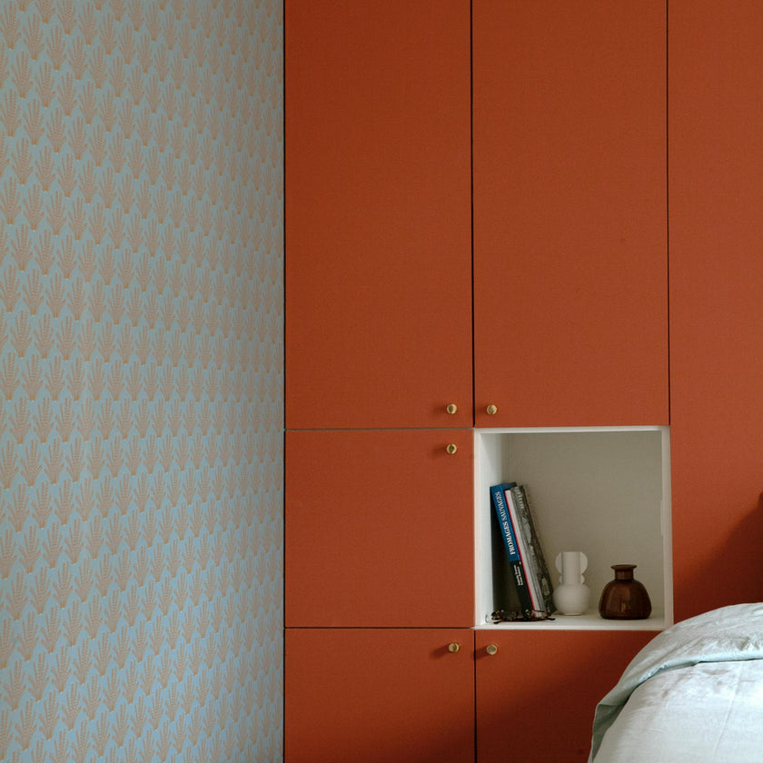 Papier peint MARACAS coloris Caramel