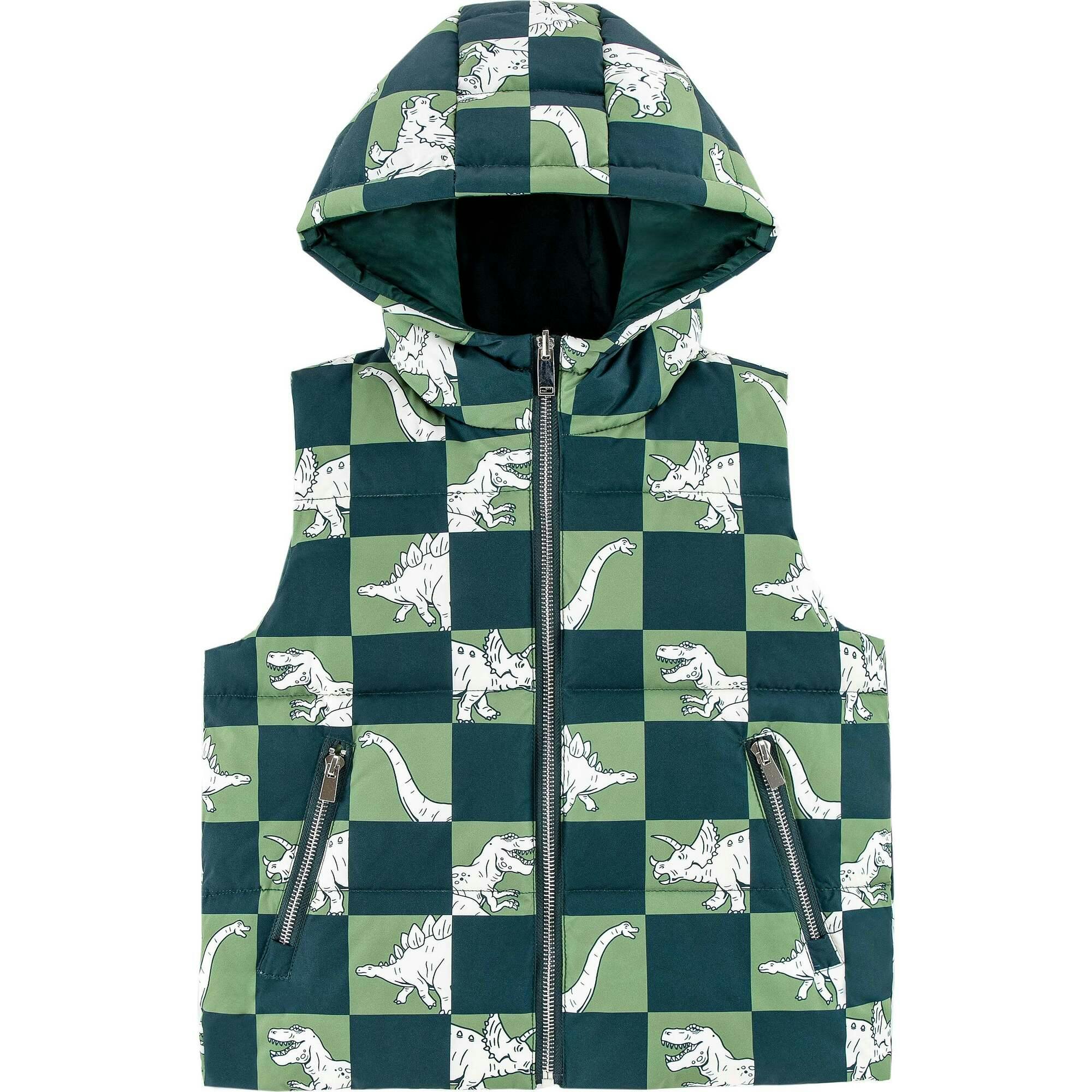Dylan Reversible Vest Dino Block