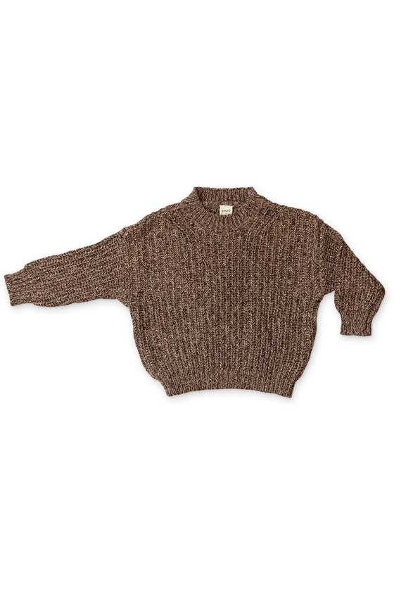 CHUNKY KNIT SWEATER | BARK