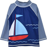 UPF 50+ Graphic Rash Guard Swim Top - E