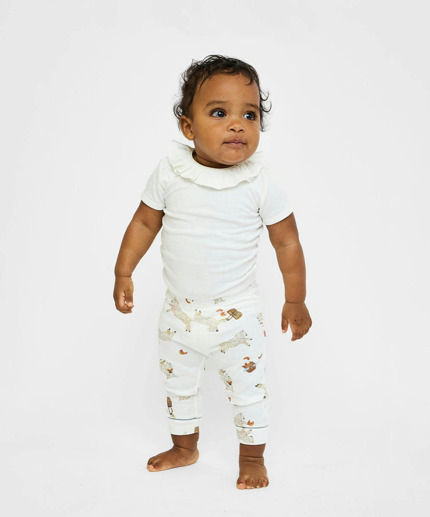 Belle Ruffle One-piece, Vanilla Piping