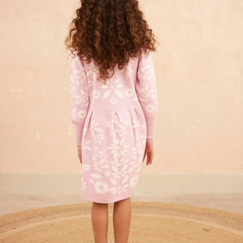 Snowflake Blossom Dress | Bubble Gum