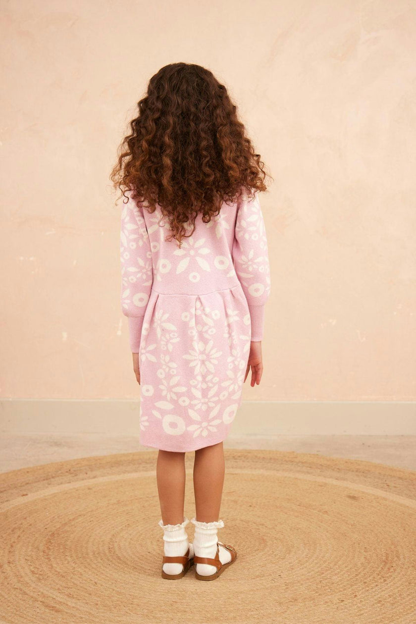 Snowflake Blossom Dress | Bubble Gum
