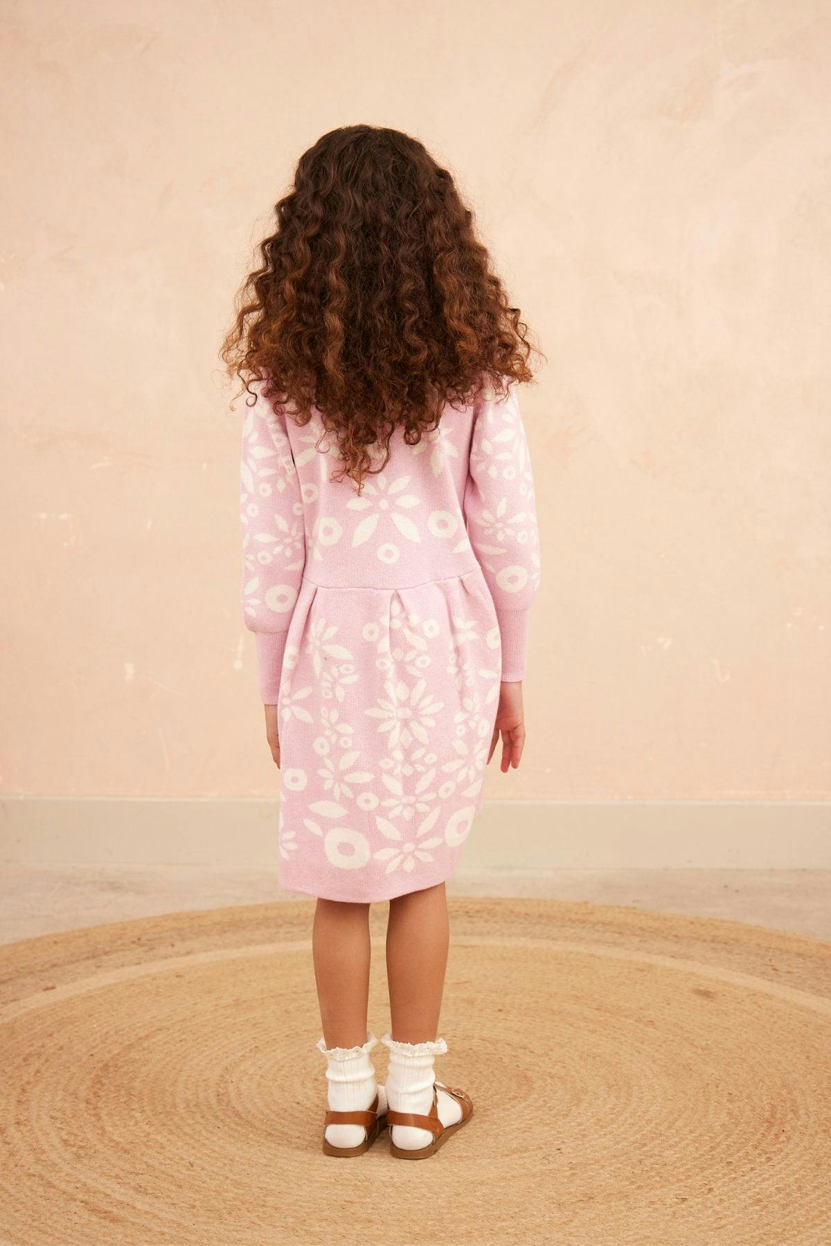 Snowflake Blossom Dress | Bubble Gum