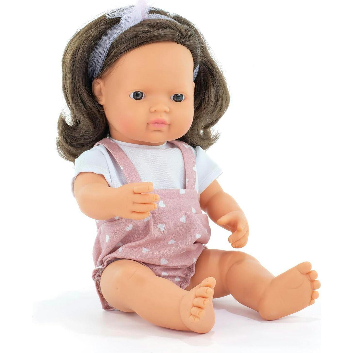 My Friends and Me Collection Baby Girl Doll with Brown Hair - 15