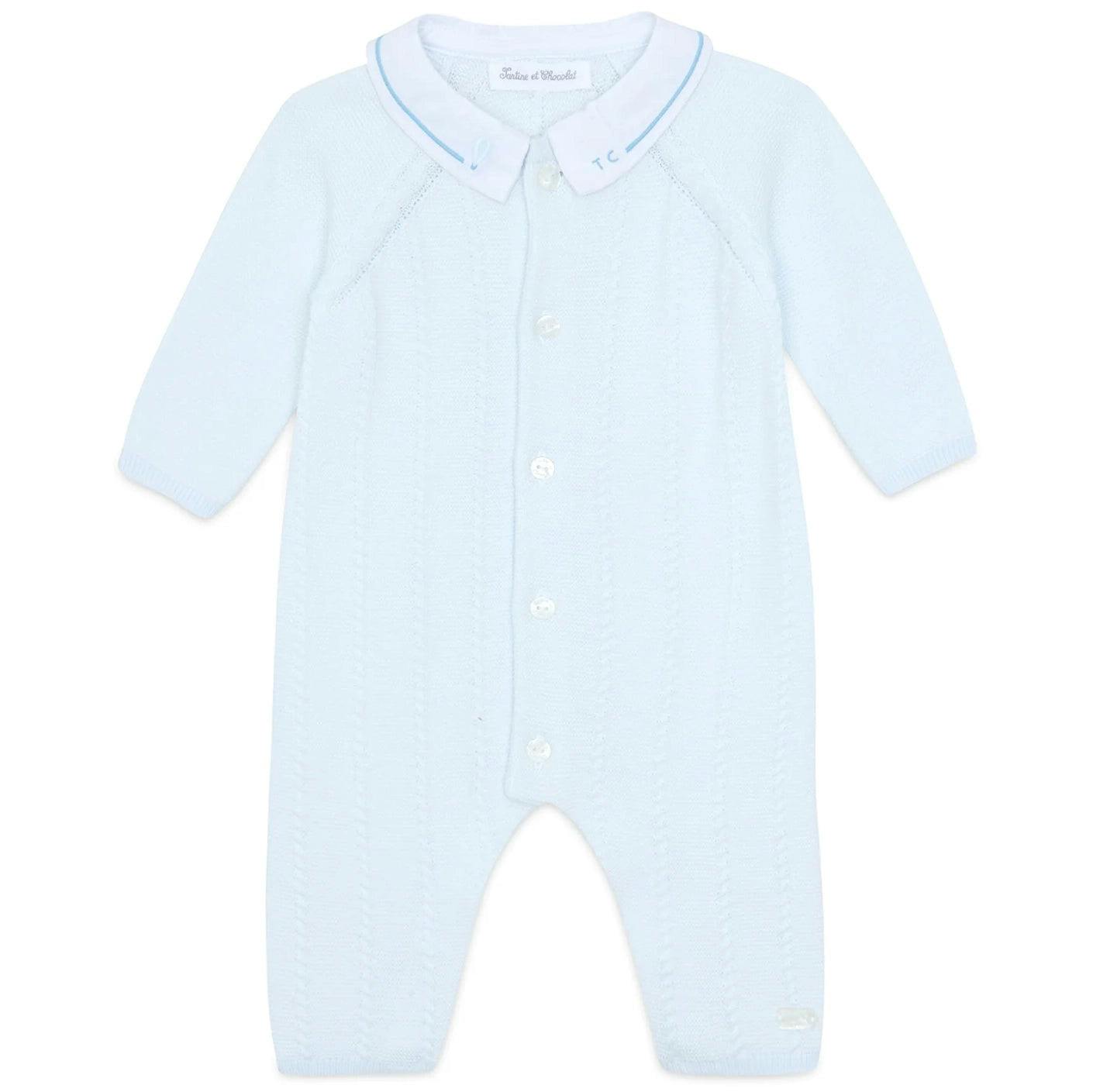 TARTINE ET CHOCOLAT Knit One-Piece - Ciel