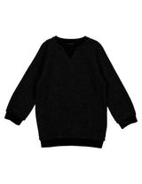 Waffle Knit Sparkle Crew Neck Relaxed Fit Sweater