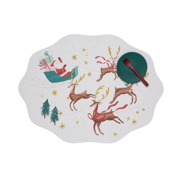 Santa Sleigh Placemat