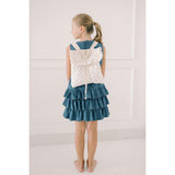 Eloise Quilted Backpack in Vintage Petite Blue
