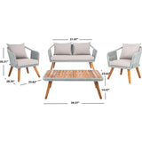 Raldin Rope 4-Piece Outdoor Living Set