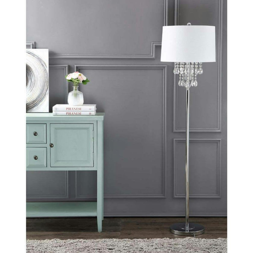 Abigail 61" Crystal / Metal LED Floor Lamp