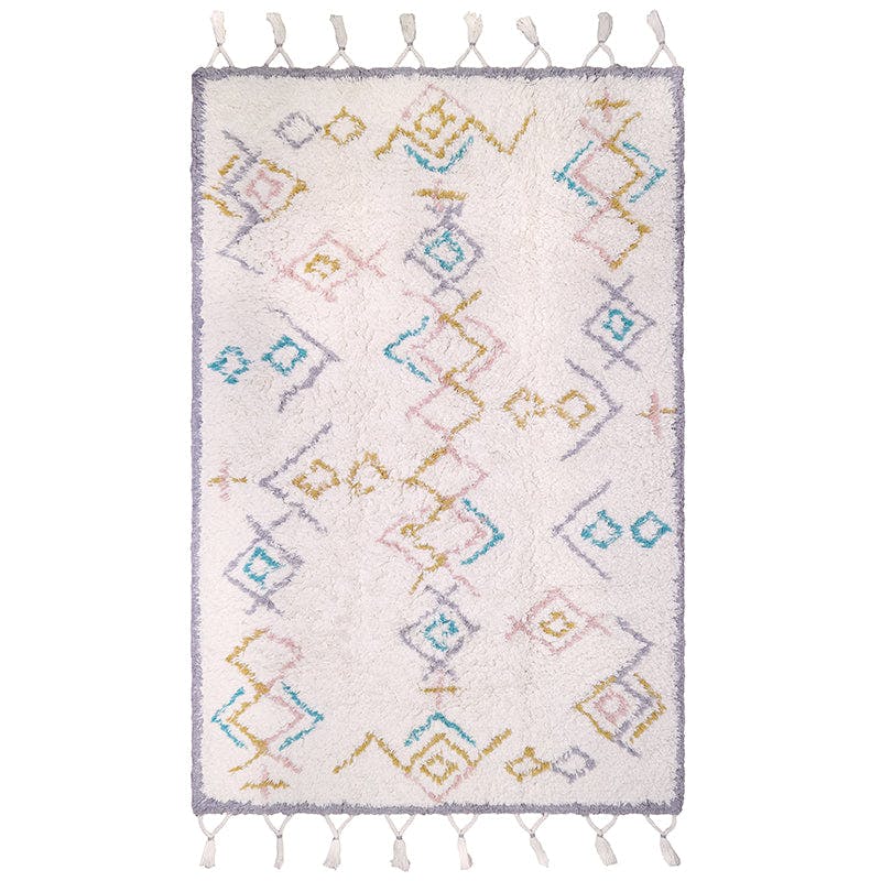 Milko Berber Braided Tassel Rectangular Rug
