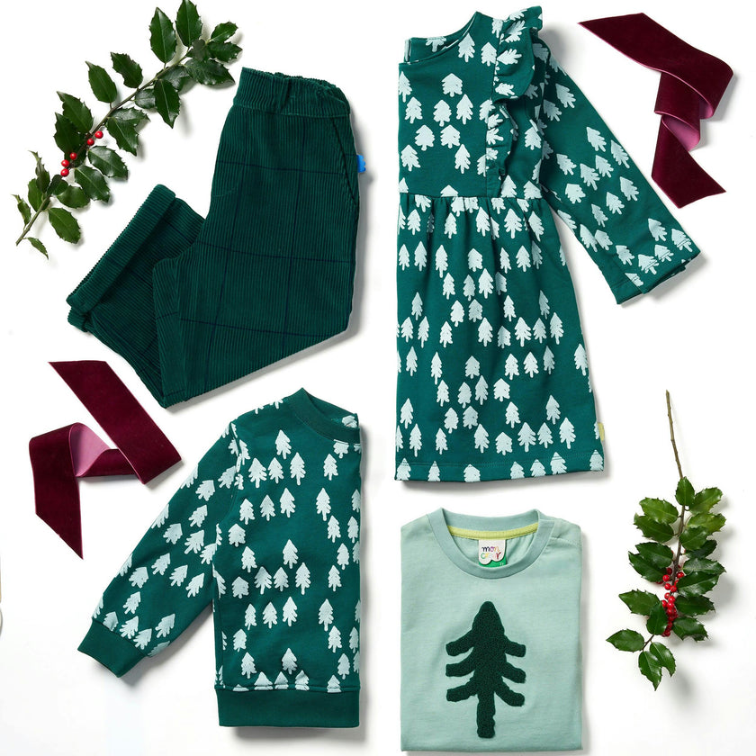 Recycled Cotton Snowy Pine Tree T-Shirt