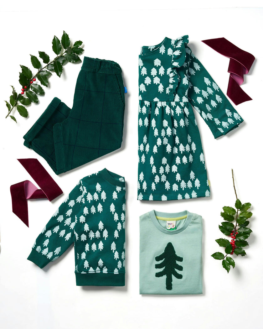 Recycled Cotton Snowy Pine Tree T-Shirt