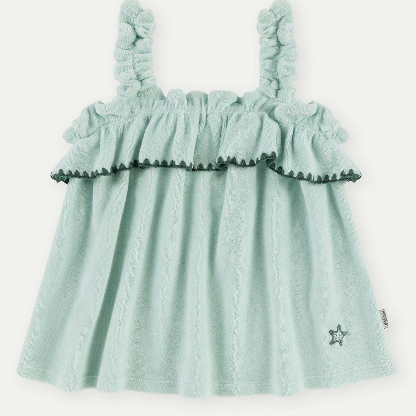 Lagoon Terry Cotton Girl Top