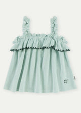 Lagoon Terry Cotton Girl Top