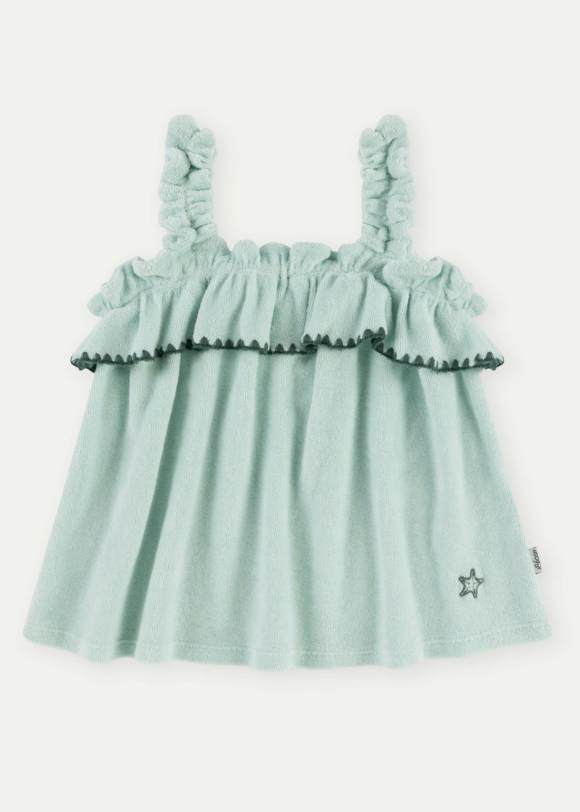 Lagoon Terry Cotton Girl Top