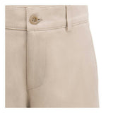 Beige Formal Shorts