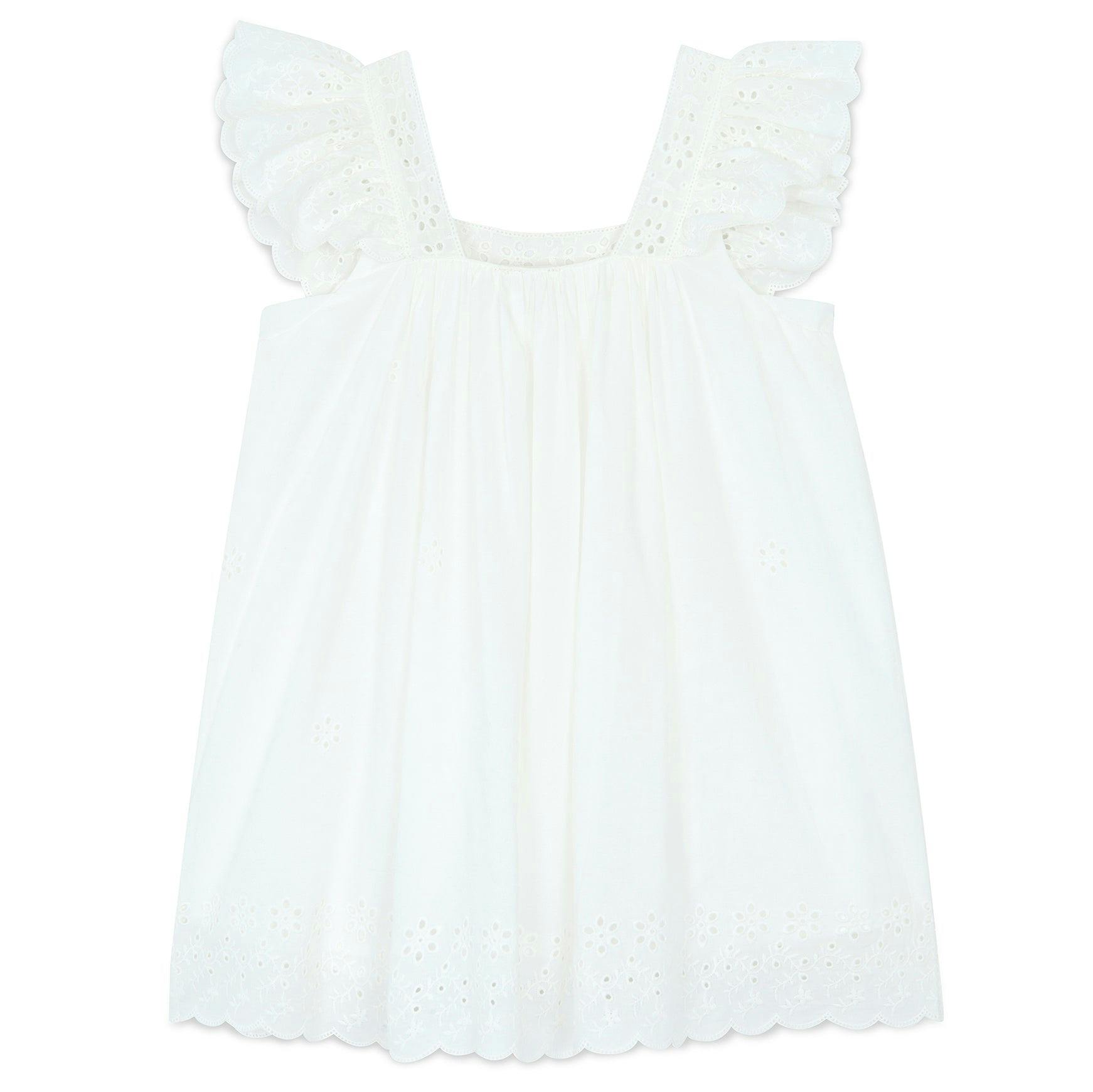 BONTON Embroidered Voile Laura Dress