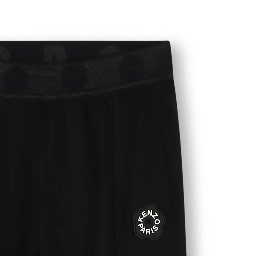 Black Flared Jersey Pants