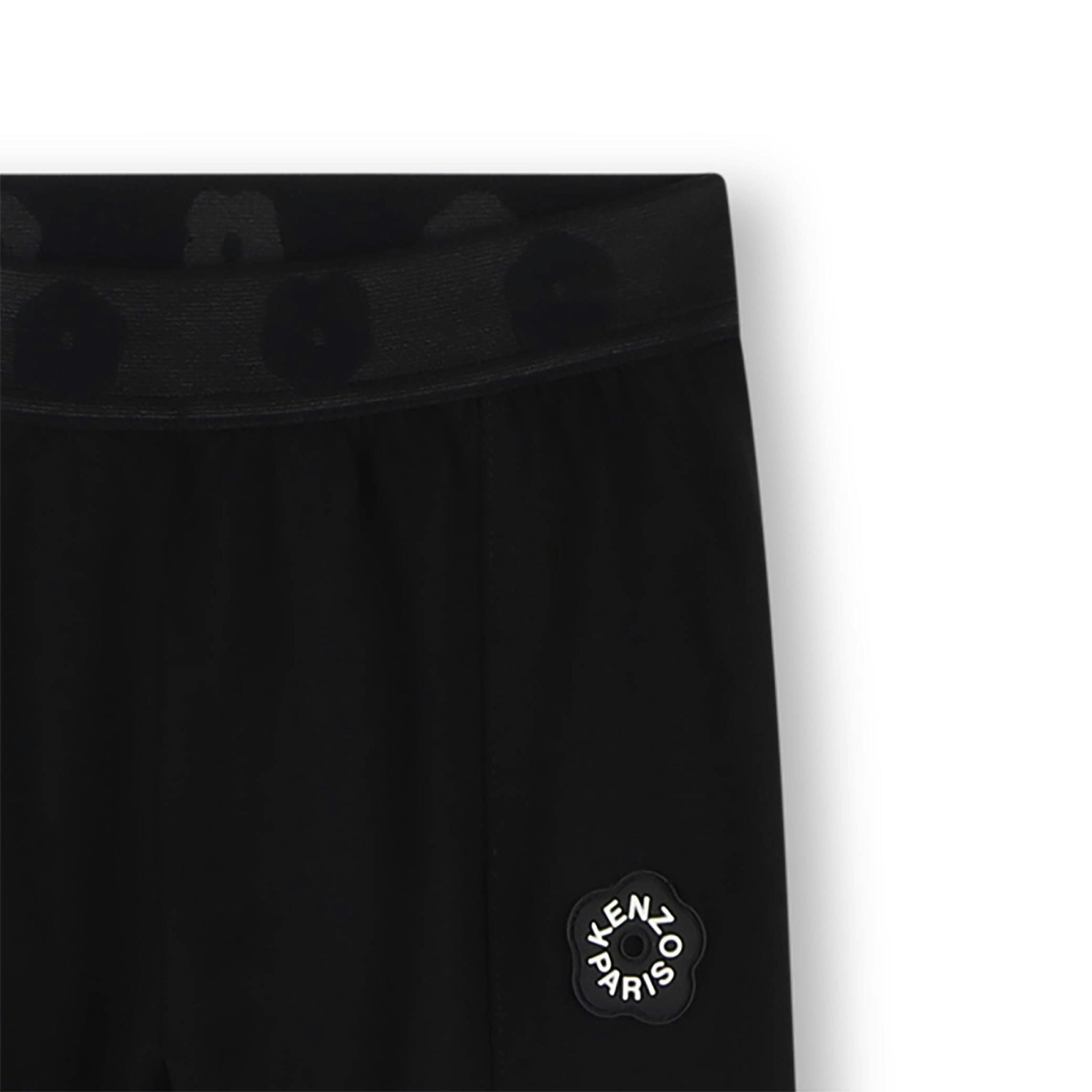 Black Flared Jersey Pants