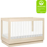 Harlow Acrylic 3-In-1 Convertible Crib With Toddler Bed Conversion Kit