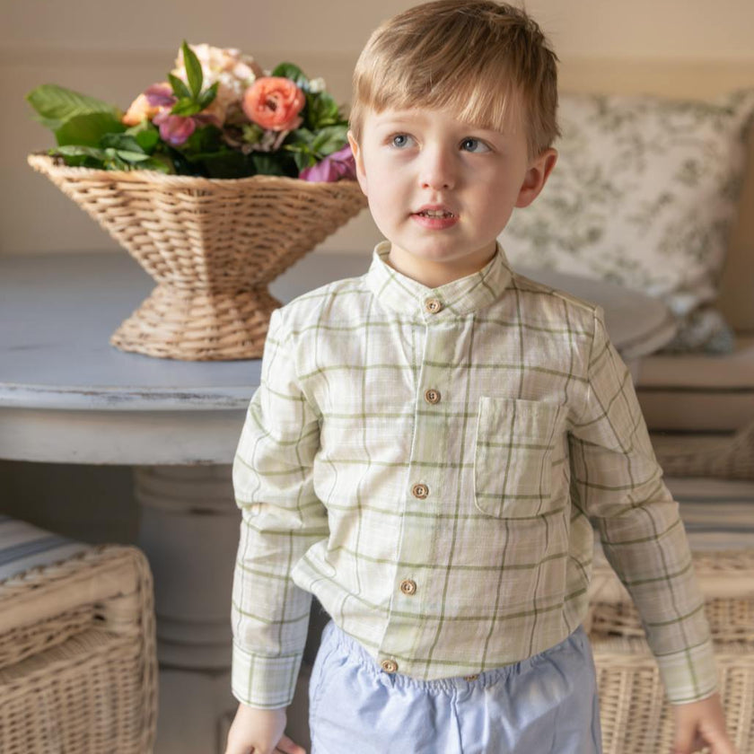 Arthur Long Sleeve Shirt - Meadow Plaid