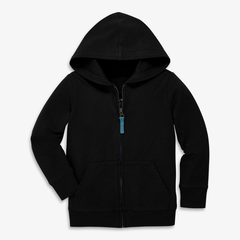Kids zip hoodie in winter seasonal colors