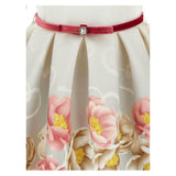 White Floral Print Dress