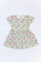 Stretchy Short Sleeve Twirl Dress - Fish + Bait