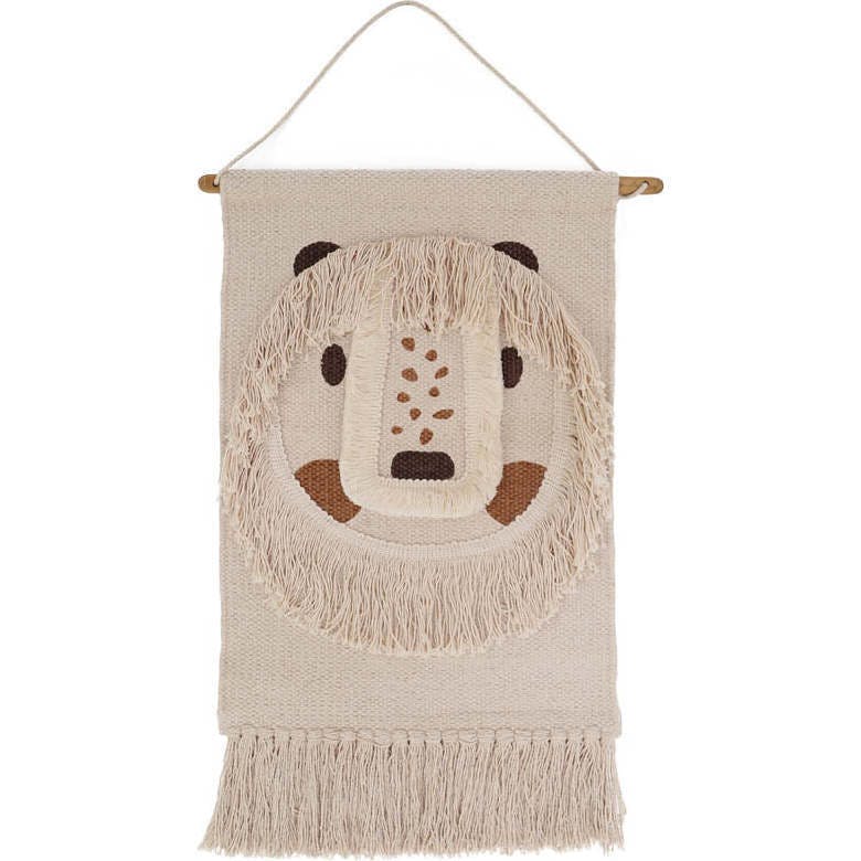 Hand-Woven Fringed Wall Hanging