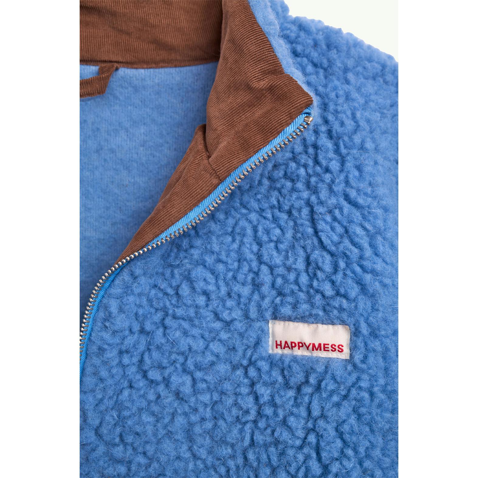 adult wool bomber jacket - ice blue