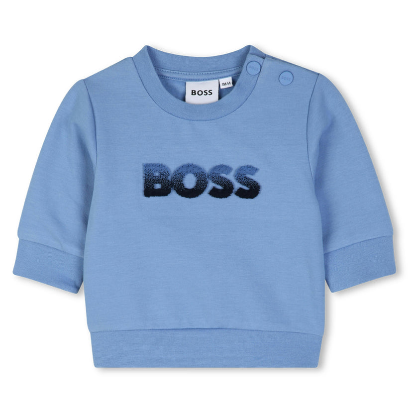 Blue Baby Sweatshirt & Pants Set