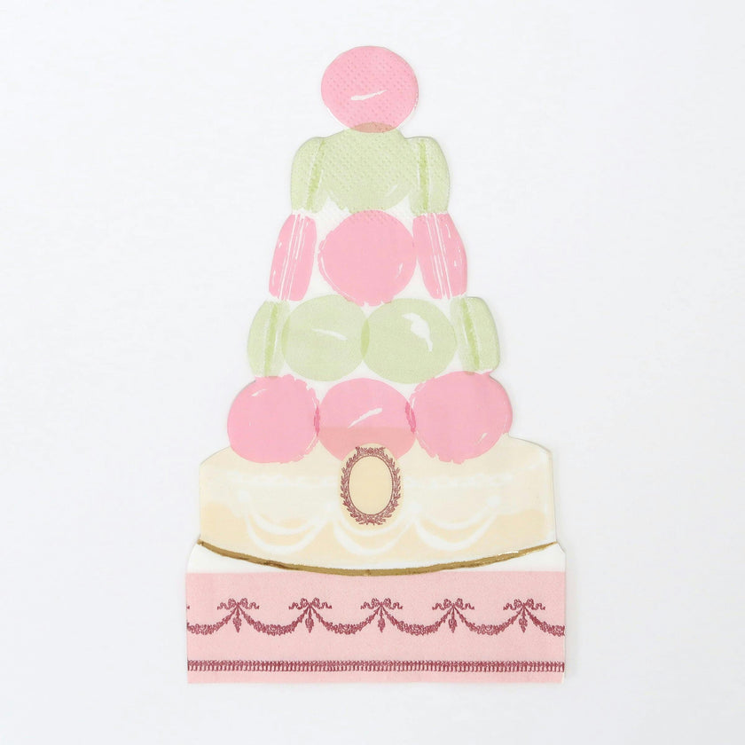 Meri Meri x Ladurée Paris Macaron Pyramid Napkins