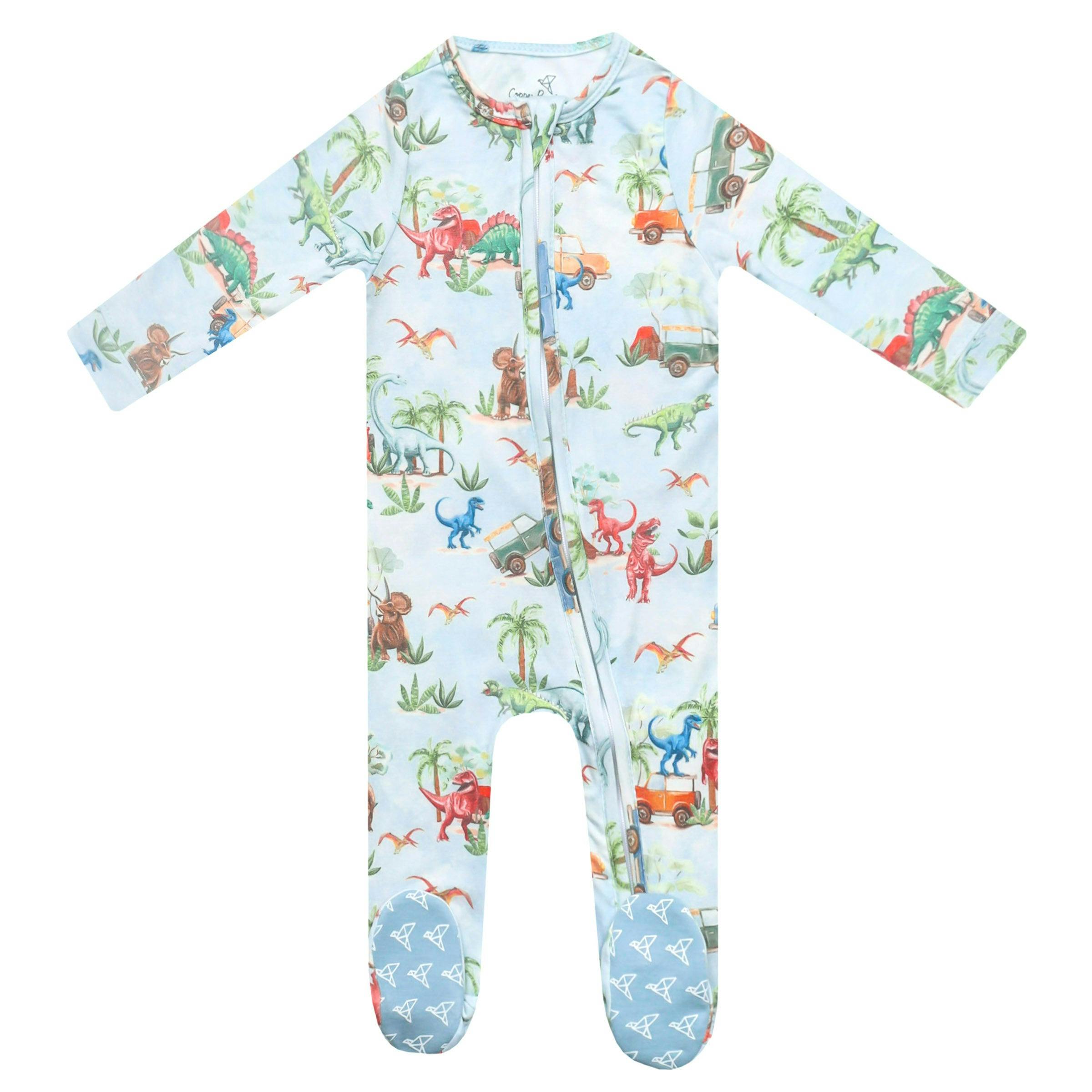Zip-Up Footie Pajama - Dino Explorer