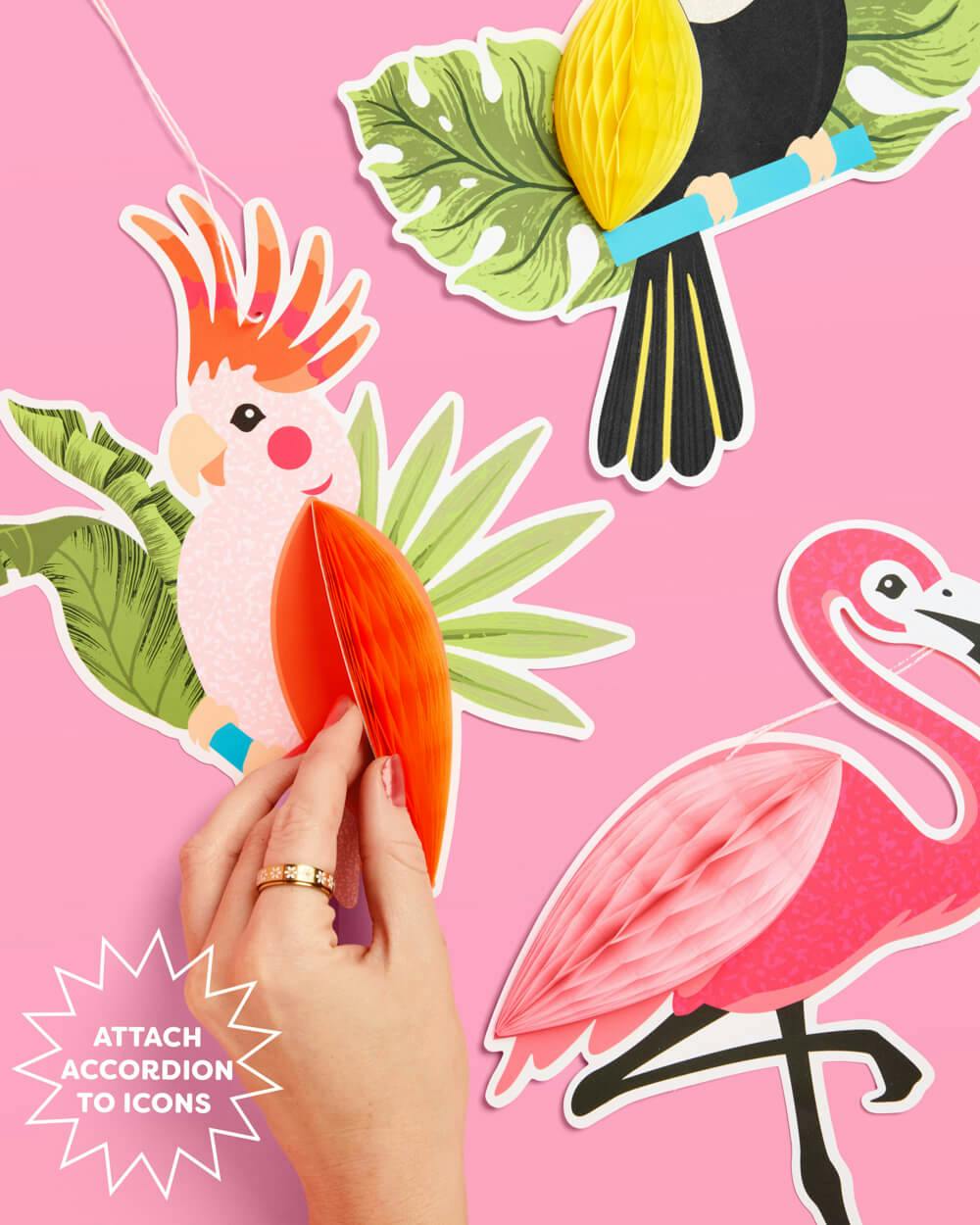 Tropical Party Banner - accordion banner