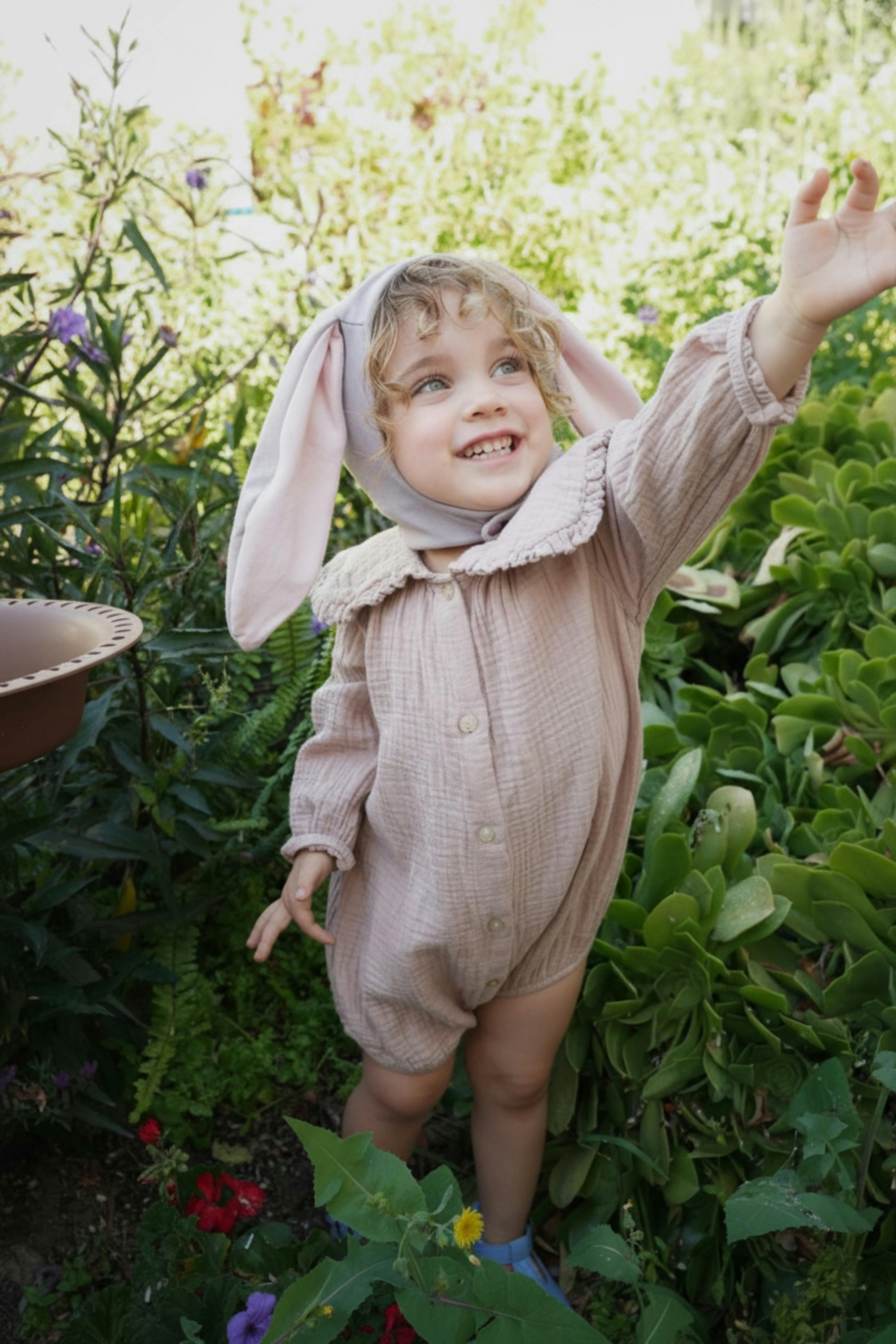 Gray Bunny Bonnet