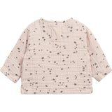Floral Print Henley Neck Long Sleeve 2-Front Button T-Shirt