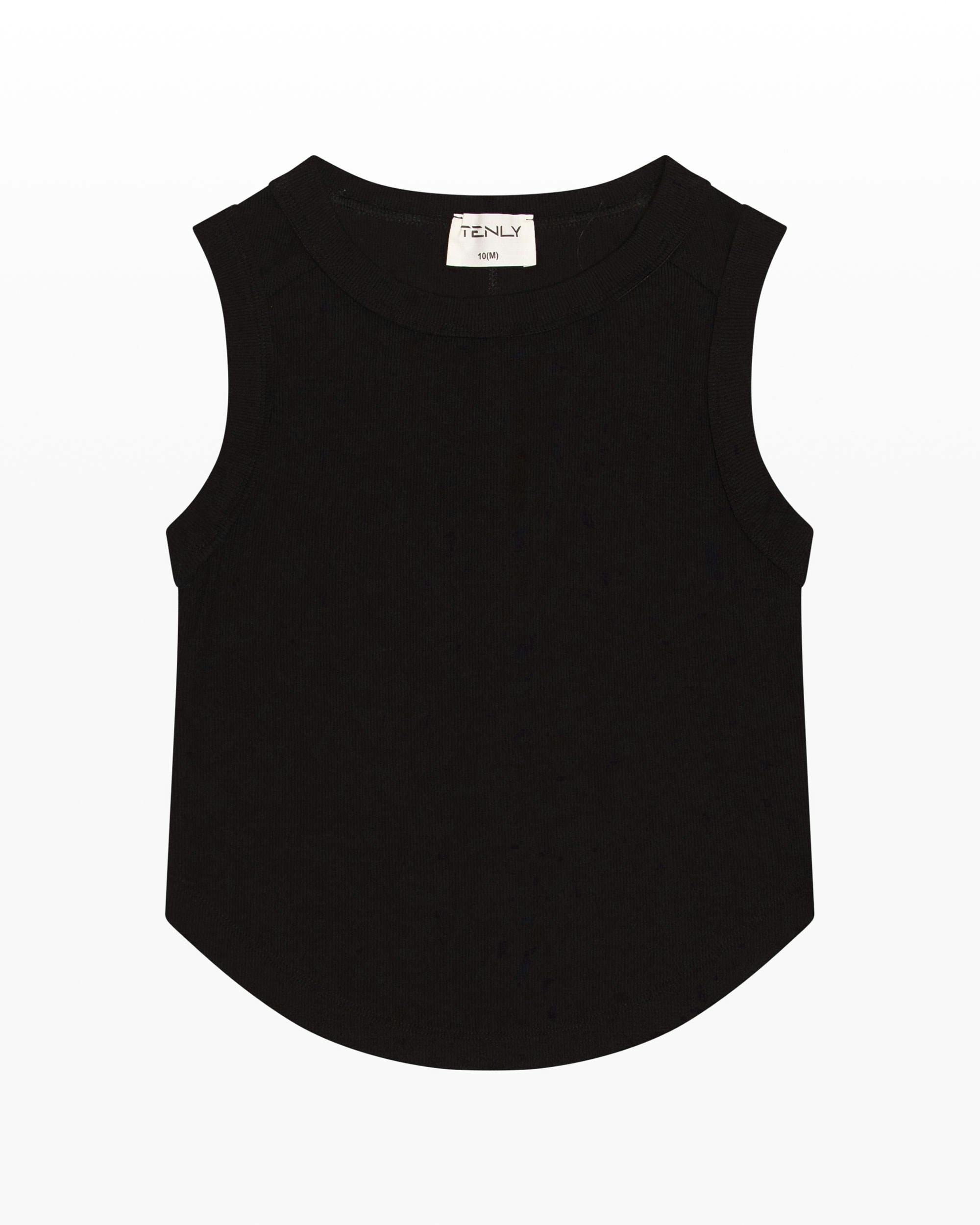 Ribbed Exposed Seam Tank Top