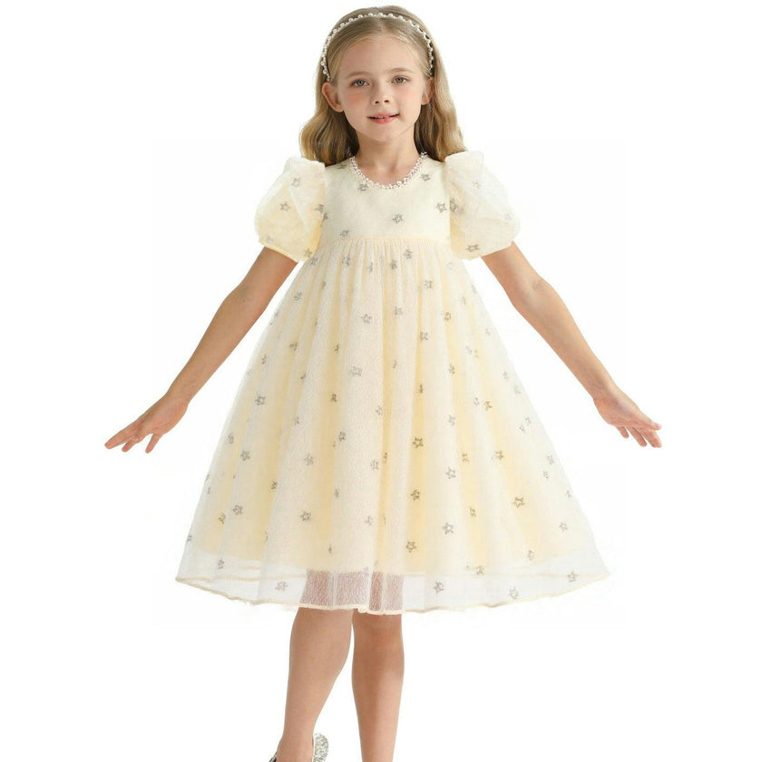 Cream Stella Tulle Dress