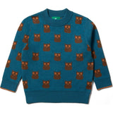 From One To Another Cotton Comfy Long Sleeve Knit Jumper, Blue