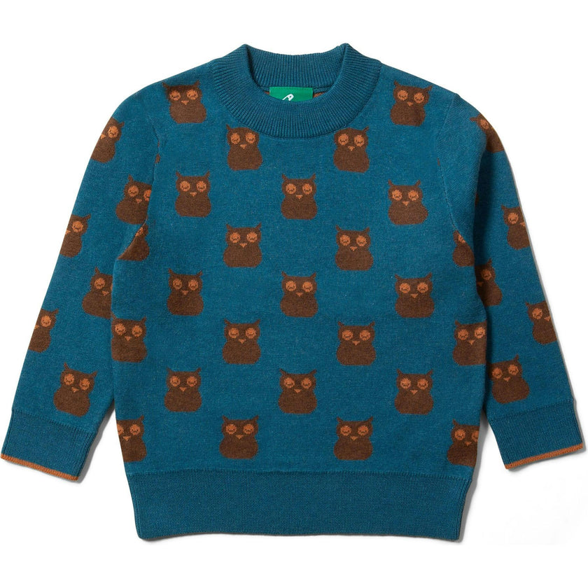 From One To Another Cotton Comfy Long Sleeve Knit Jumper, Blue