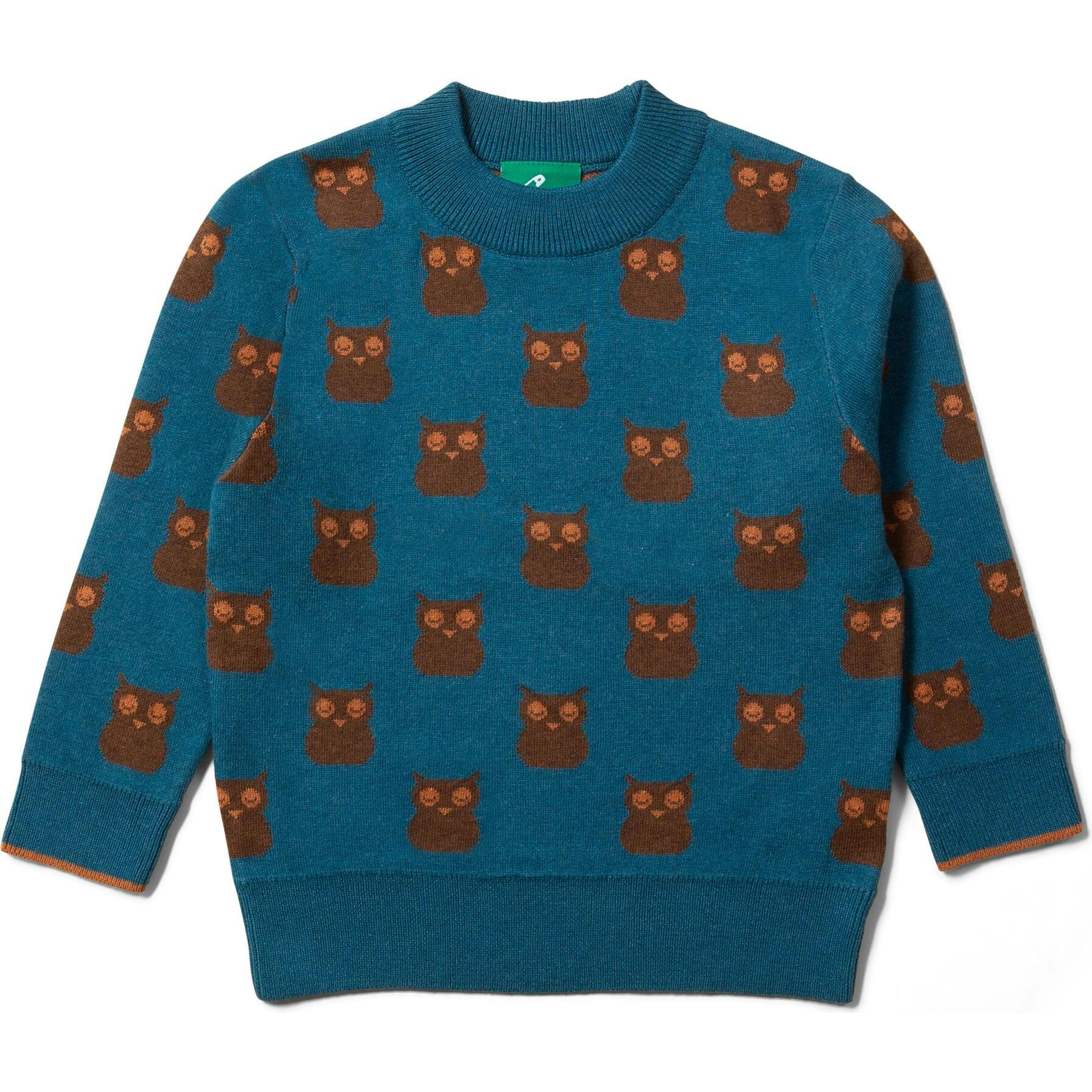From One To Another Cotton Comfy Long Sleeve Knit Jumper, Blue