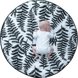 Plant Print Reversible Round Playmat