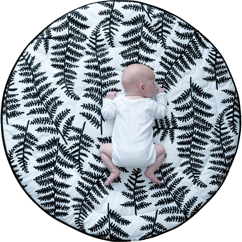 Plant Print Reversible Round Playmat