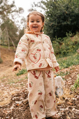 Quilted Jacket in Cherry Bloom