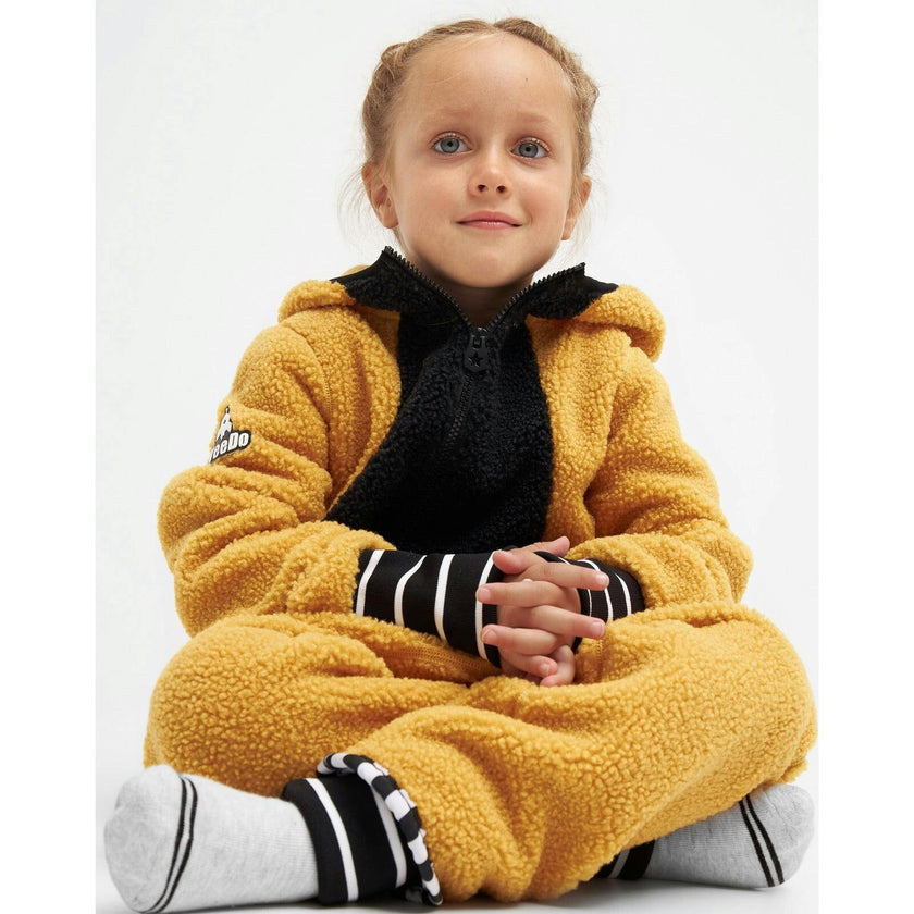 Teddy Fleece Jumpsuit, Brown